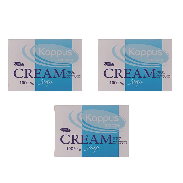 صابون شستشو کاپوس اسکین کر مدل 01 وزن 100 گرم بسته 3 عددی