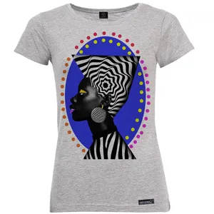 تی شرت آستین کوتاه زنانه 27 مدل OFFF Barcelona کد MH1243