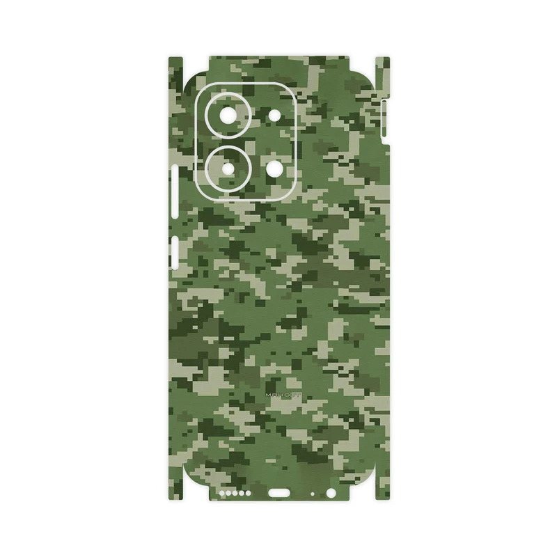 برچسب پوششی ماهوت مدل Army_Green_Pixel-FullSkin مناسب برای گوشی موبایل شیائومی Redmi 15C 4G