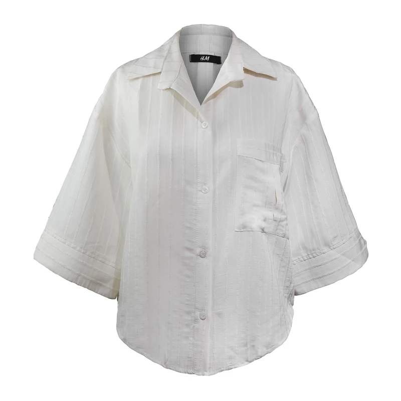 شومیز آستین سه ربع یقه هفت زنانه مدل H02