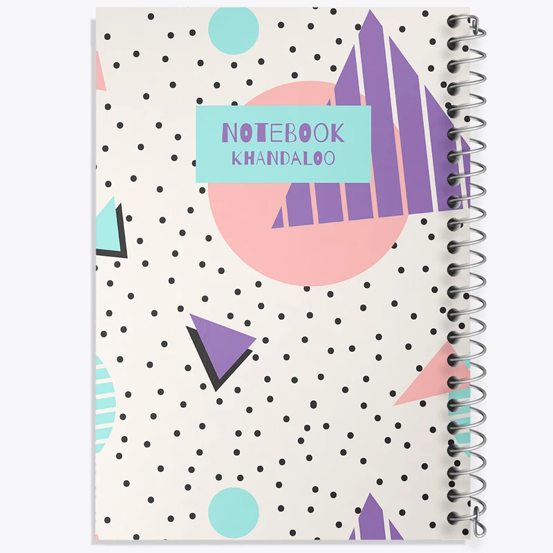 دفتر ژورنال نویسی 50 برگ خندالو مدل نقطه ای طرح فانتزی کد N1327