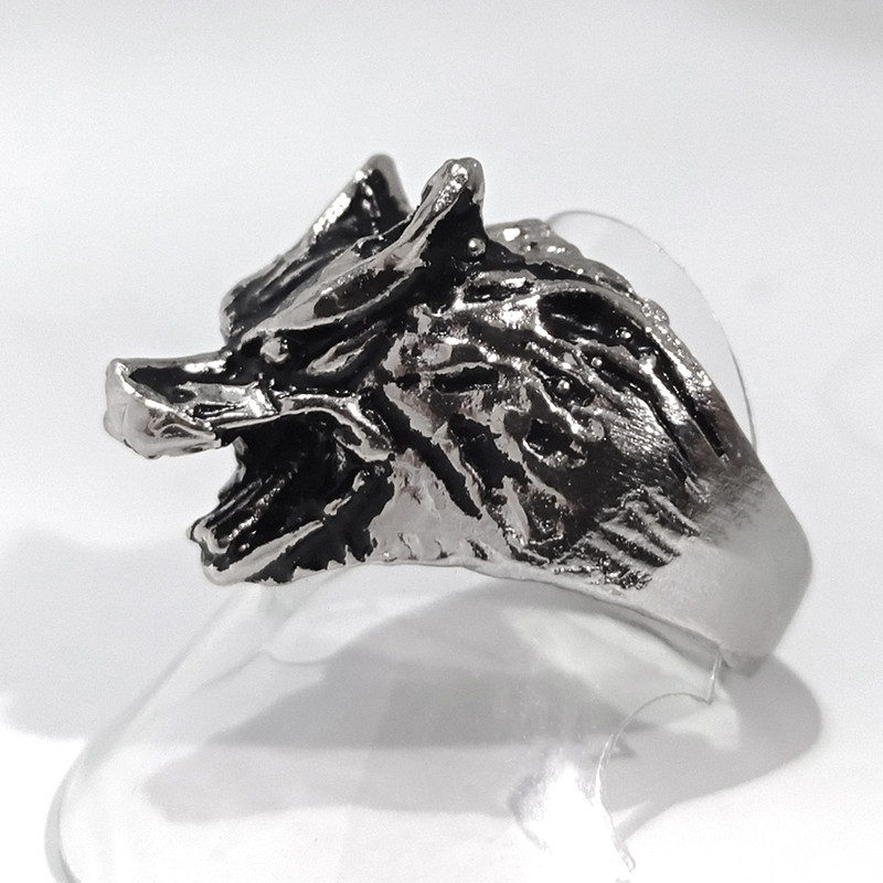 انگشتر مردانه سورئال دیزاین مدل Alone wolf