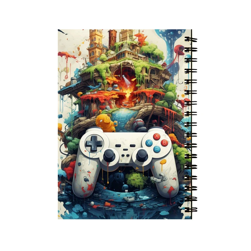 دفتر مشق 50 برگ طرح دسته بازی کد 2387