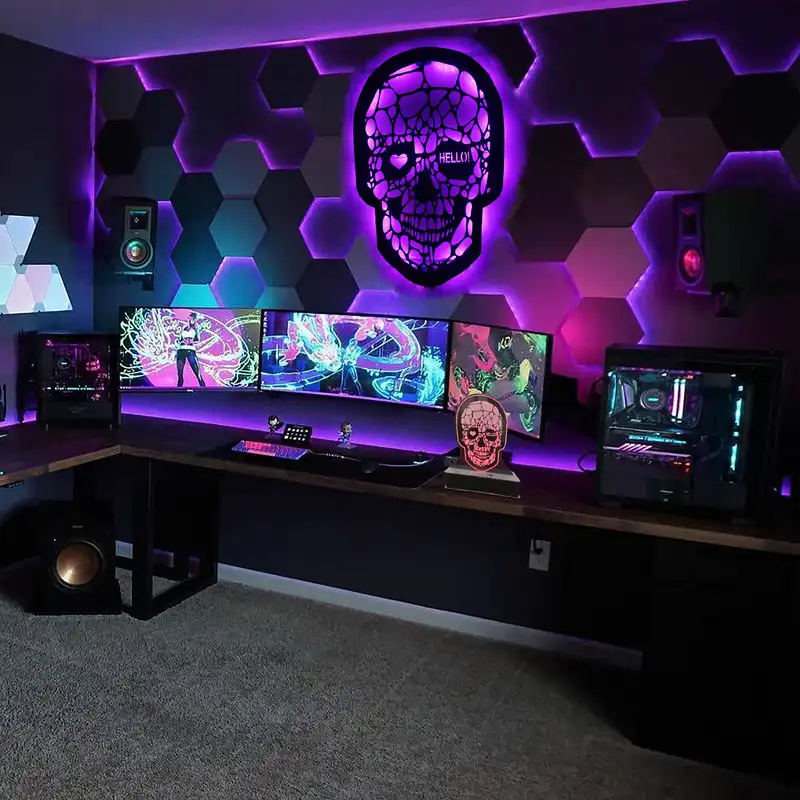 چراغ خواب مدل اسکلت ریموت دار