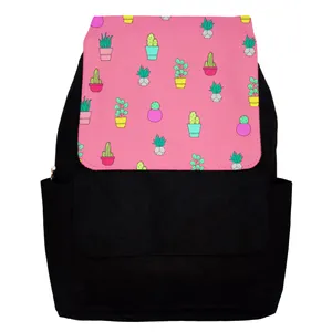 کوله پشتی دخترانه طرح کاکتوس کد R33