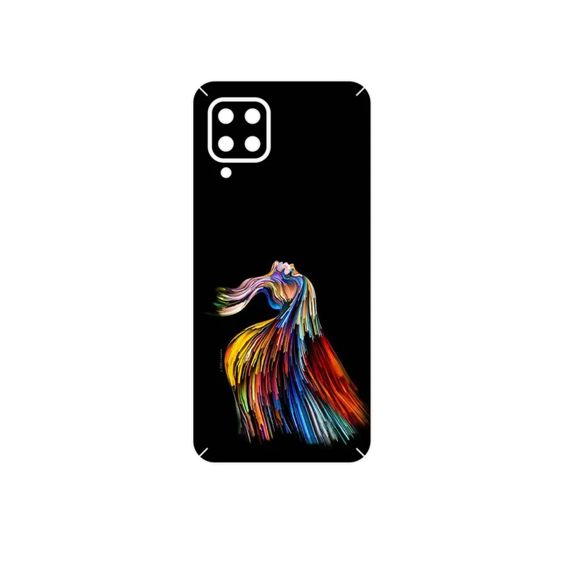 برچسب پوششی ماهوت مدل Rainbow Hair Digital Art مناسب برای گوشی موبایل سامسونگ Galaxy F22