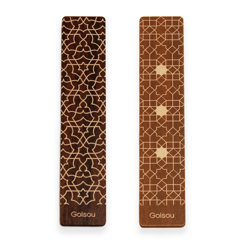 نشانگر کتاب گلسو مدل اسلیمی کد 2 مجموعه 2 عددی