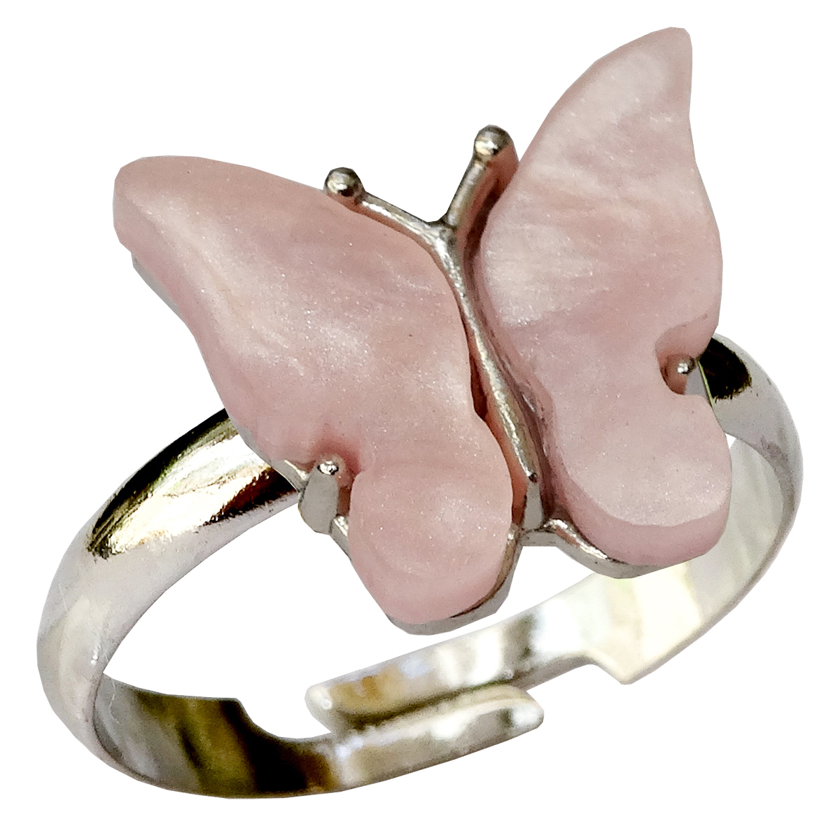 انگشتر دخترانه مدل پروانه عاشق کد 11