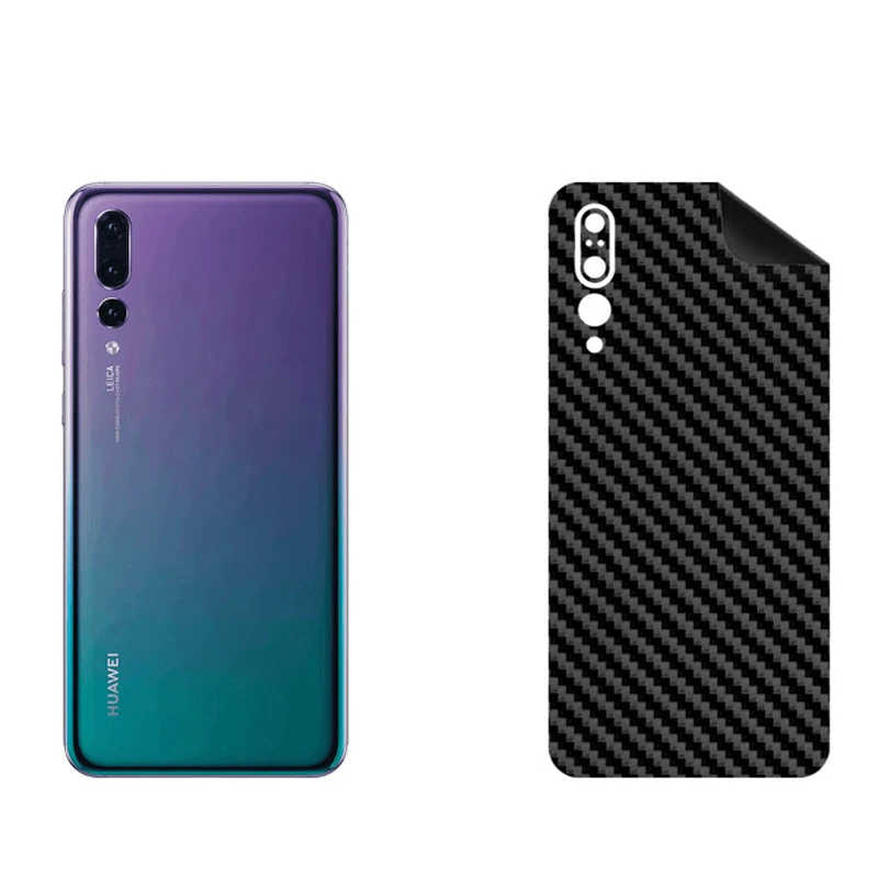 برچسب پوششی بستور مدل BT-Fiber طرح فیبر کربن مناسب برای گوشی موبایل هوآوی P20 Pro