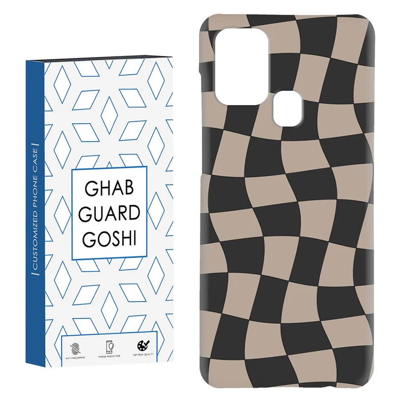 کاور قاب گارد گوشی طرح شطرنجی کد Dimo-476 مناسب برای گوشی موبایل سامسونگ Galaxy A21s