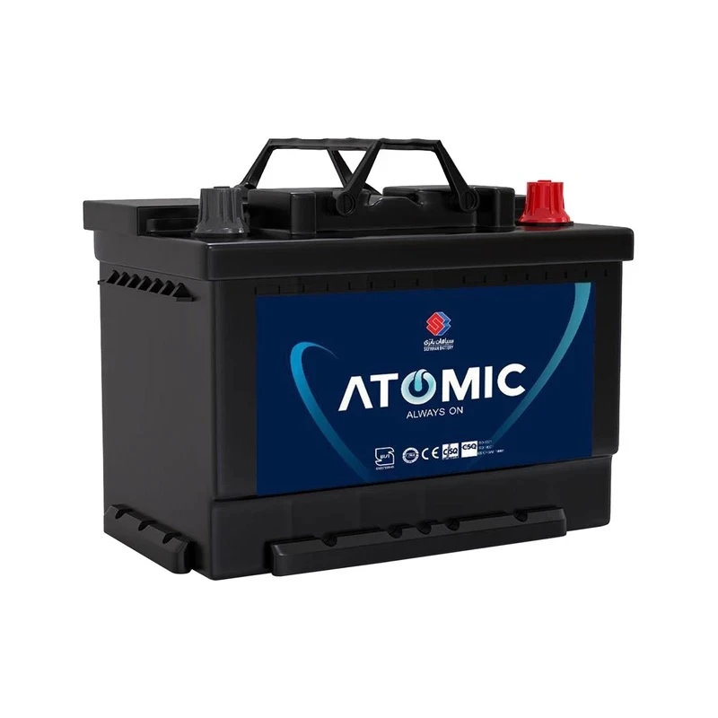 باتری اتمی 12 ولت 66 آمپر خودرو سپاهان باطری مدل اتمیک
