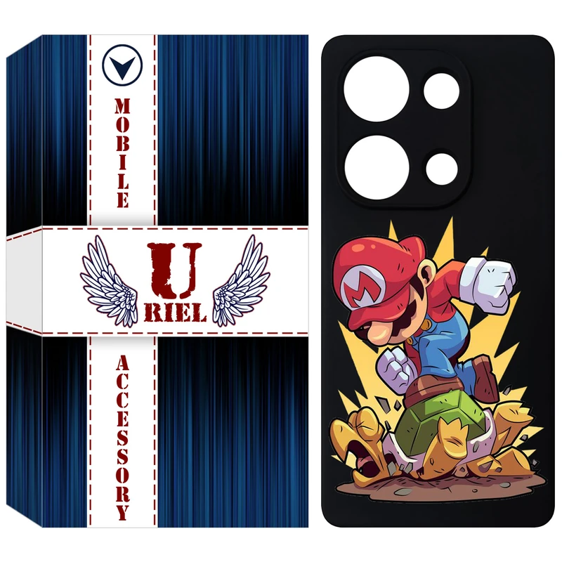کاور یوریل مدل KSH کد 64 طرح ماریو مناسب برای گوشی موبایل شیائومی Redmi Note 13 Pro 4G / Poco M6 Pro 4G