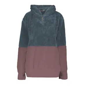 هودی زنانه افراتین مدل پولیشی رنگ طوسی