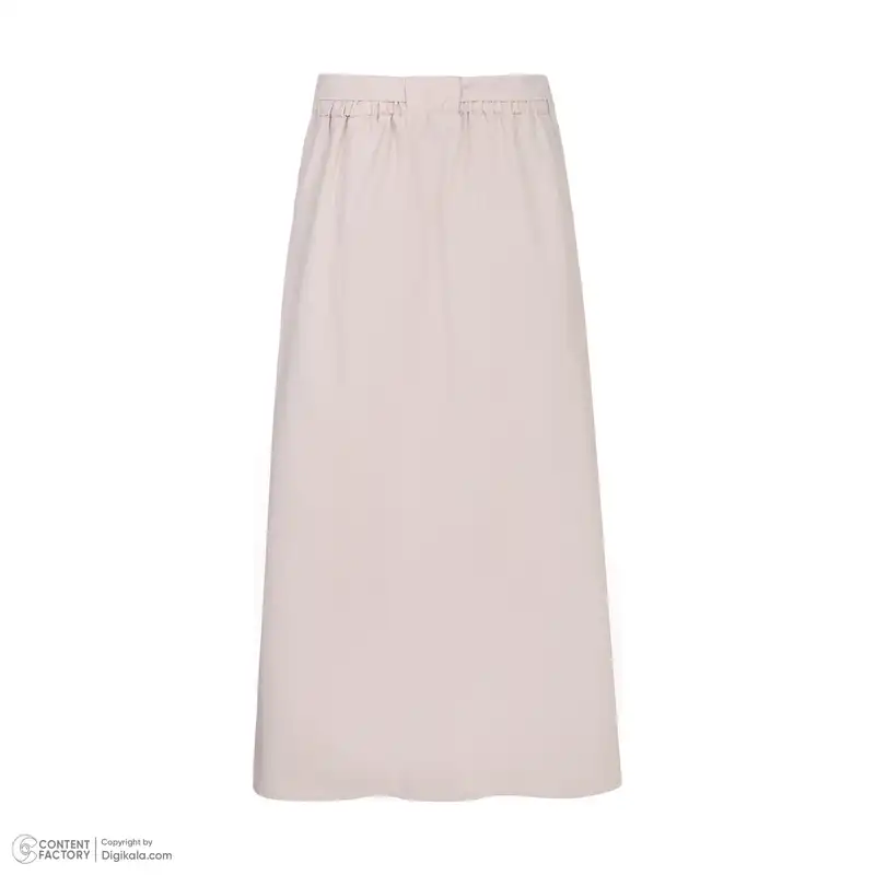 دامن راسته زنانه رخت پارسی مدل 106 رنگ کرم