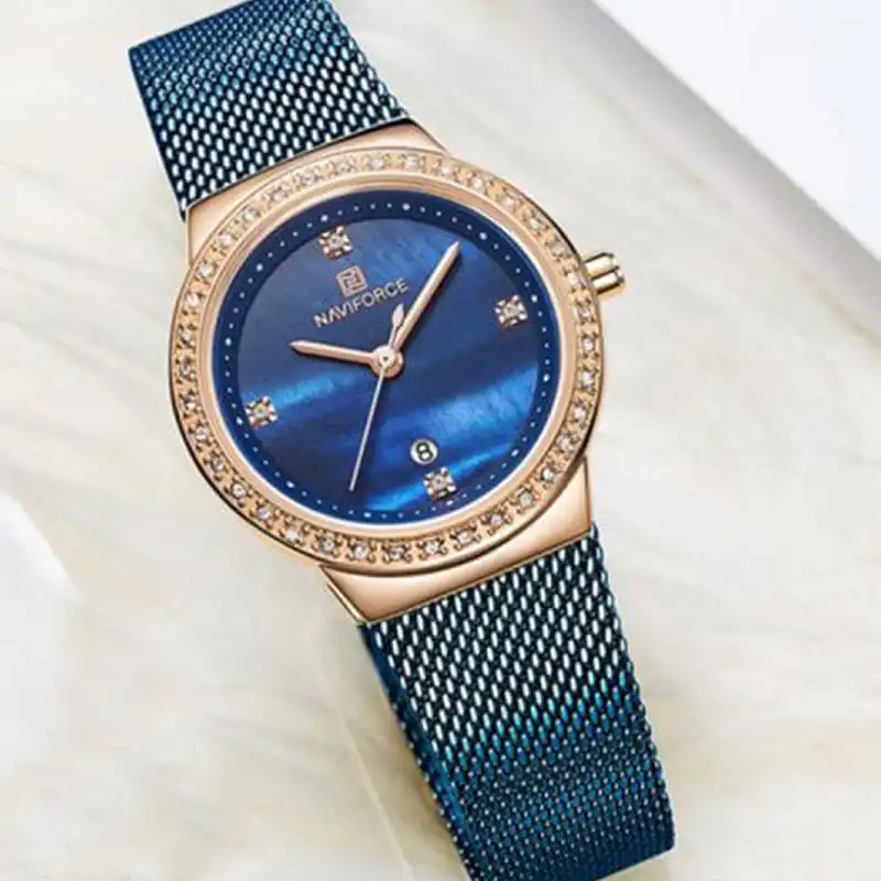 ساعت مچی عقربه ای زنانه نیوی فورس مدل NF5005L -FE-SO-TA