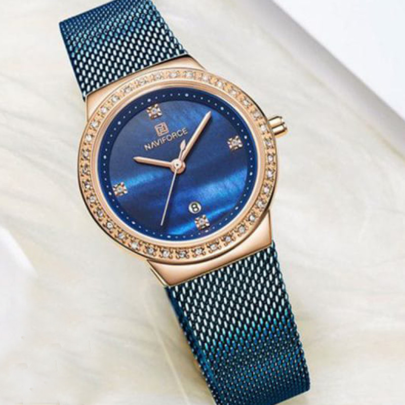 ساعت مچی عقربه ای زنانه نیوی فورس مدل NF5005L -FE-SO-TA