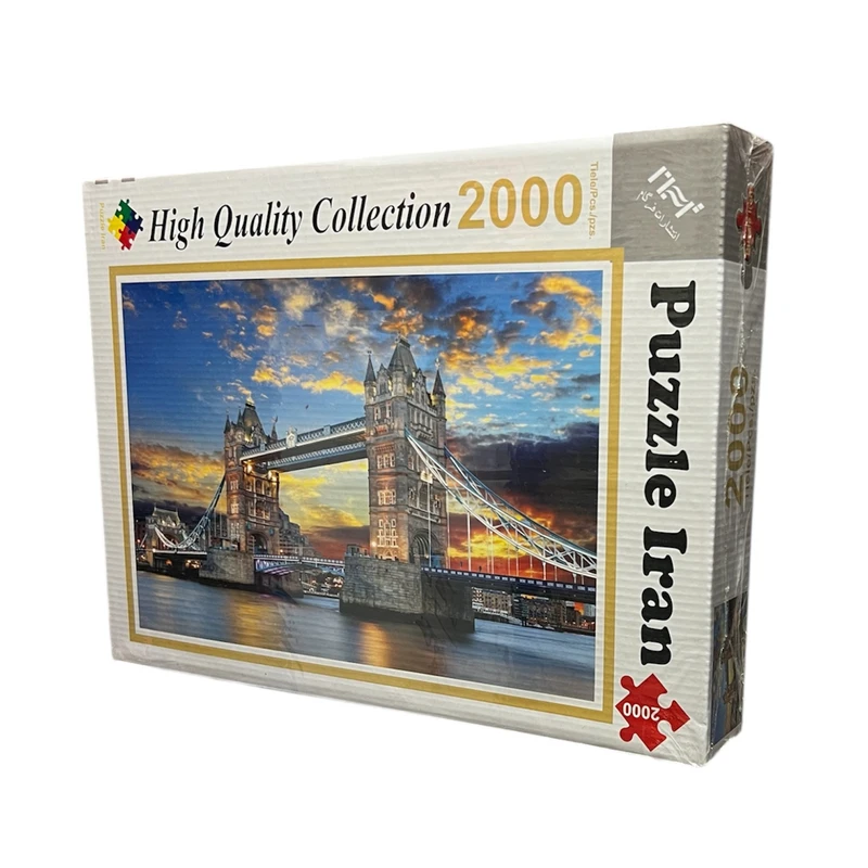 پازل 2000 تکه پازل ایران مدل پل تاور بریج لندن مناسب برای بزرگسالان