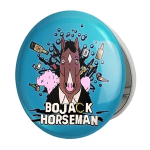 آینه جیبی خندالو طرح سریال بوجک هورسمن Bojack Horseman مدل تاشو کد 1138 