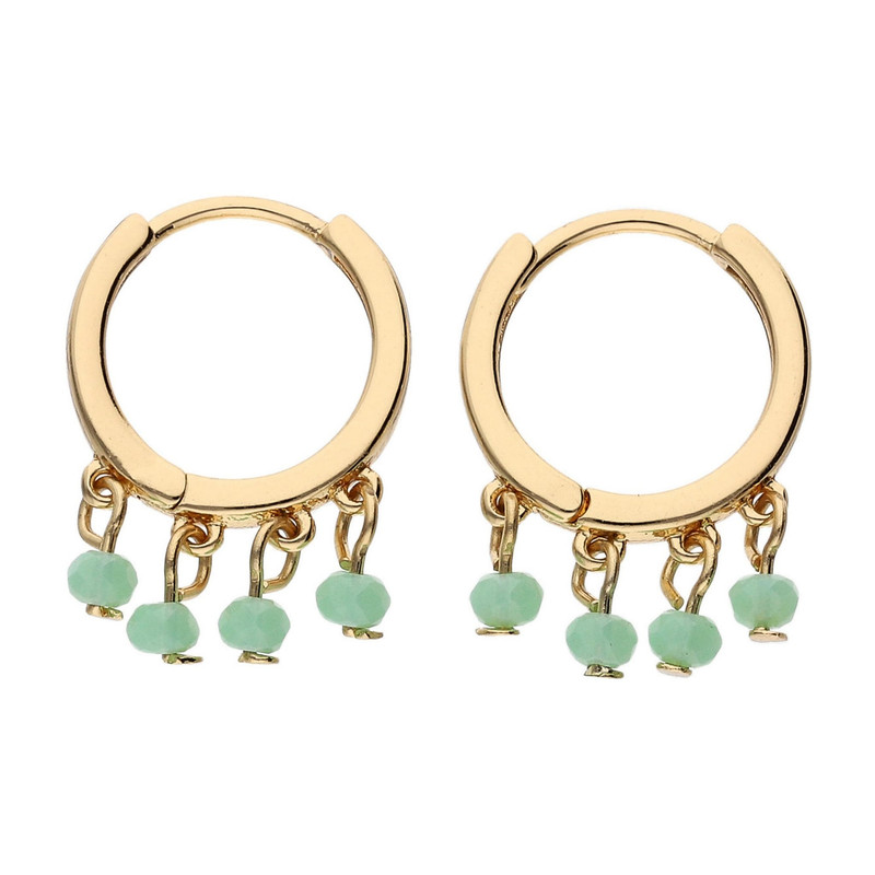 گوشواره زنانه مدل Beads on hoops