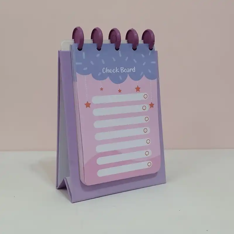 دفتر یادداشت طرح چک برد مدل دکمه‌ ای