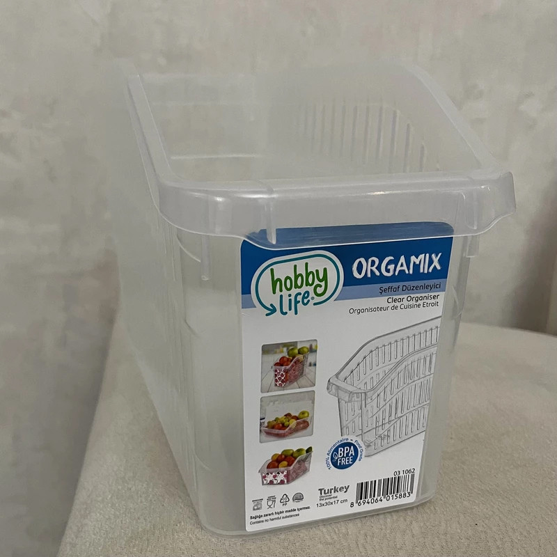 سبد نظم دهنده یخچال هوبی لایف مدل Origamix کد 031062 بسته 3 عددی