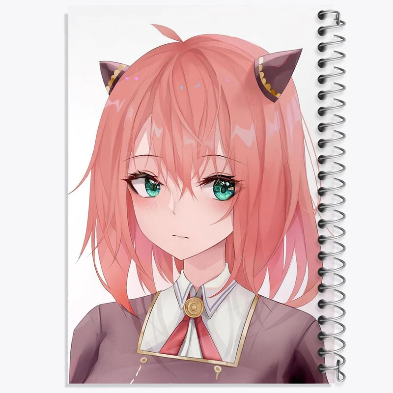 دفتر مشق 50 برگ خندالو مدل انیا فورجر انیمه اسپای ایکس فمیلی Spy x Family کد 17694