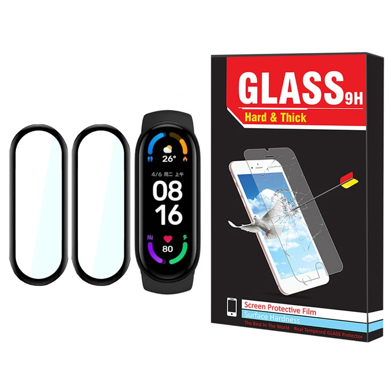 محافظ صفحه نمایش نانو هارد اند تیک مدل NHT مناسب برای ساعت هوشمند شیائومی Mi Band 7 بسته دو عددی