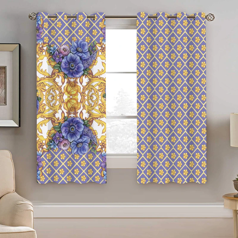 پرده نیروانا طرح سنتی مدل مخمل کد 4867 سایز 140×200 سانتی متر