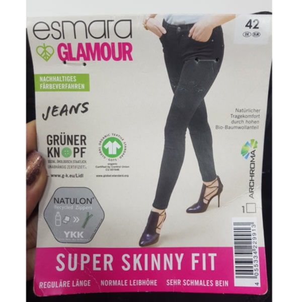 شلوار جین زنانه اسمارا مدل glamour supper skinny fit -  - 2