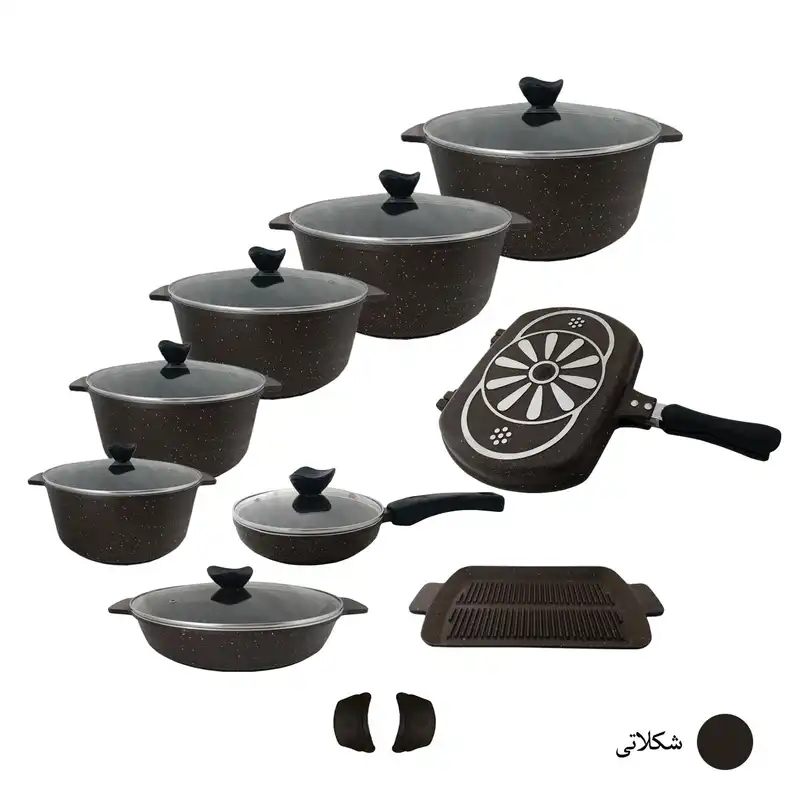 سرویس قابلمه 19 پارچه پیلاو کد 0554