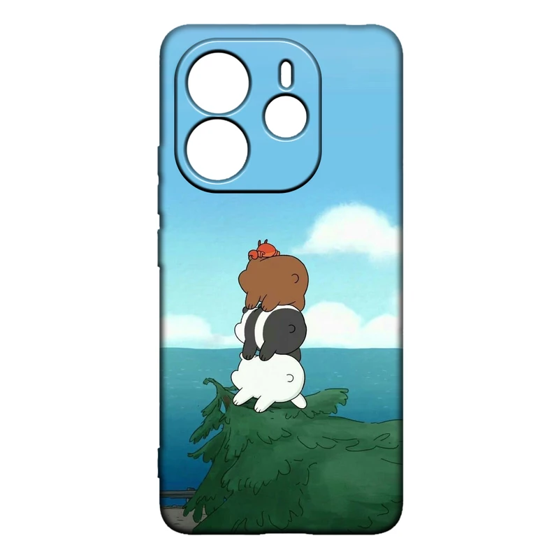 کاور طرح خرس کله پوک کد 376 مناسب برای گوشی موبایل شیائومی Redmi Note 14 4G