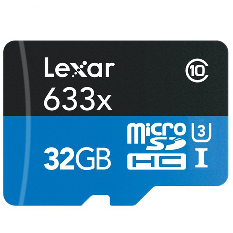 تصویر کارت حافظه microSDHC لکسار مدل High-Performance کلاس 10 استاندارد UHS-I U3 سرعت 633X همراه با ریدر USB 3.0 ظرفیت 32 گیگابایت