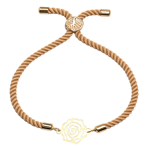 دستبند طلا 18 عیار زنانه الن نار مدل طرح گل رز ELN2196