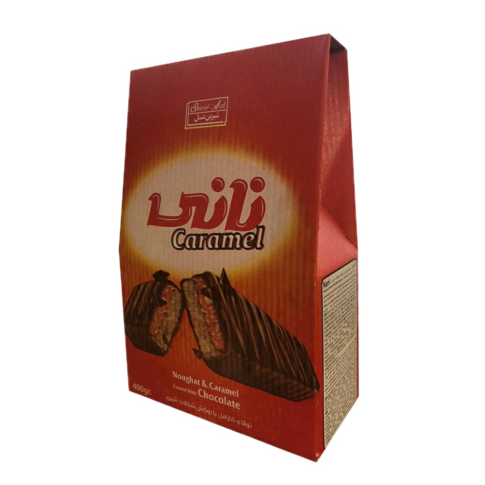 شکلات مغزدار نانی کارامل شیرین عسل - 400 گرم 