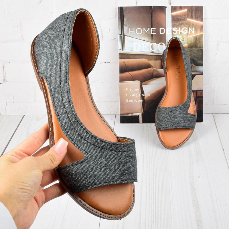 صندل زنانه نیکتا مدل آدورینا جین BK.4043