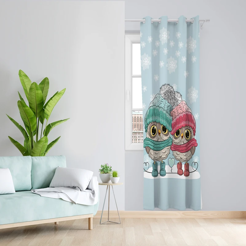 پرده طرح کودک مدل مخمل پانچی کد  L 313L Z سایز 140x200 سانتی متر