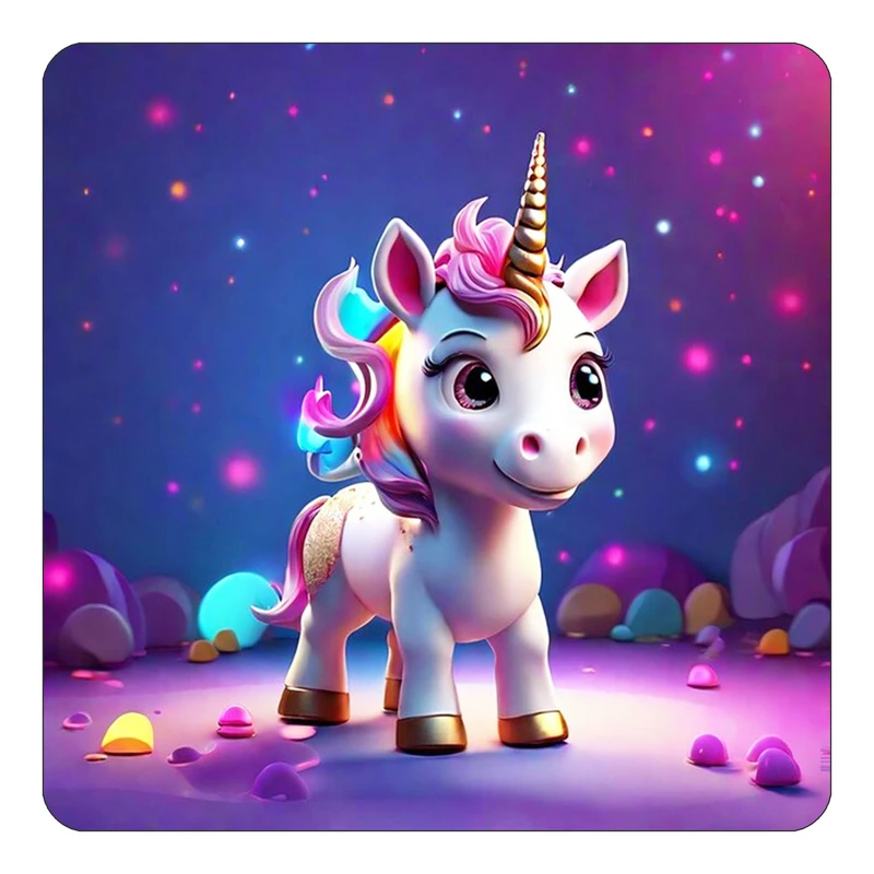 مگنت کاکتی طرح اسب تک شاخ و یونیکورن مدل mp30878