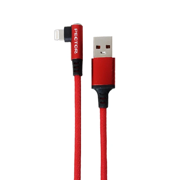 کابل تبدیل USB به لایتنینگ پکتور مدل PC-100 طول 1.8 متر