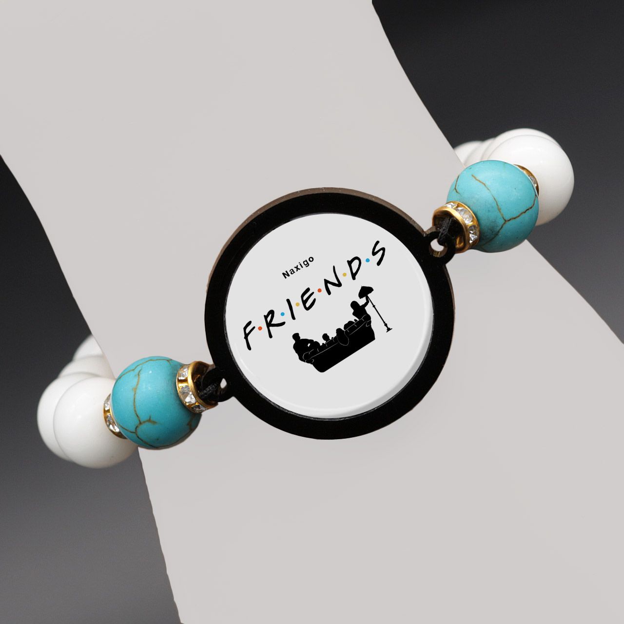 دستبند زنانه ناکسیگو طرح Friends کد BR4300 -  - 7