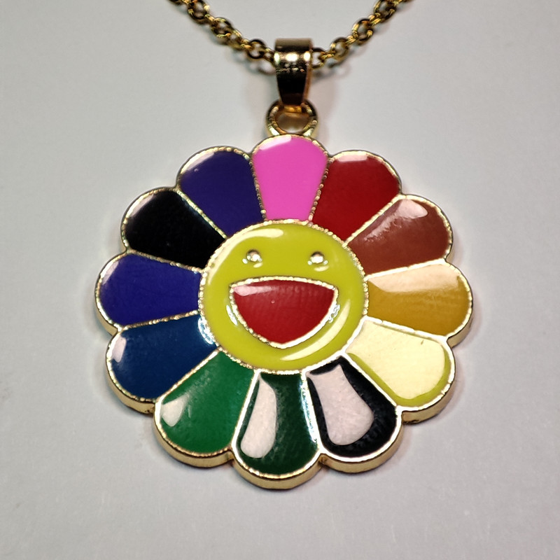 نیم ست دخترانه مدل گل‌ رنگین کمان