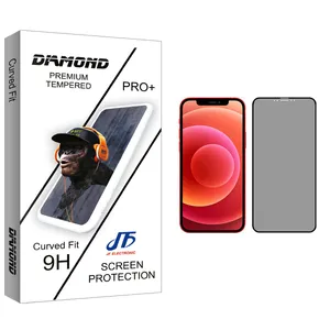 JF Diamond glass Privacy Screen Protector For Apple iPhone 12 mini