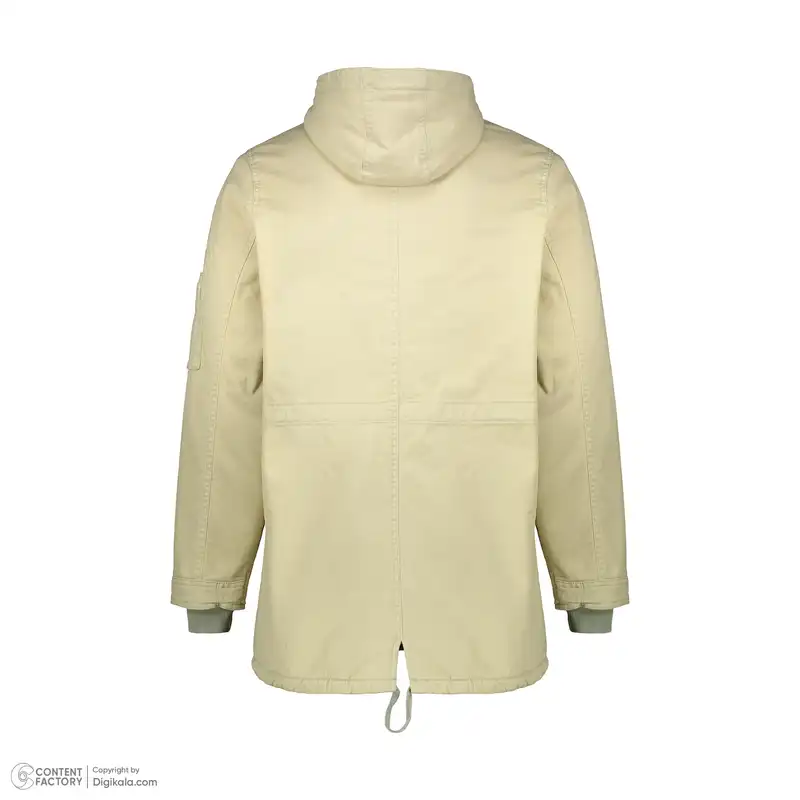کاپشن مردانه پاتن جامه مدل کتان کد 111221020189122 رنگ کرم