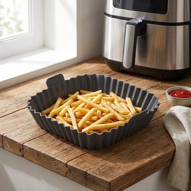 عکس شماره 2 : قالب سیلیکونی سورنا پارت مدل هواپز مربع (air fryer)