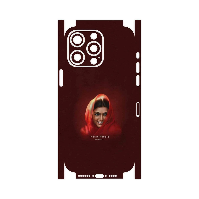 برچسب پوششی ماهوت مدل Portrait of an Indian Woman-FullSkin مناسب برای گوشی موبایل اپل iPhone 15 Pro Max