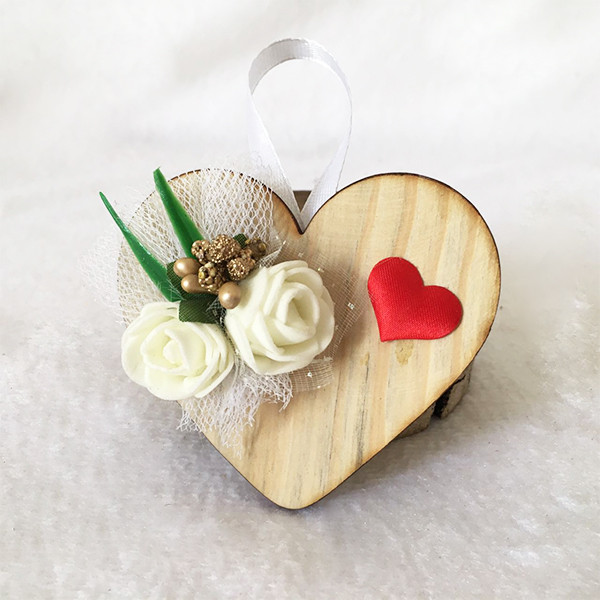 گیفت مدل  قلب چوبی کد 303 بسته 10 عددی