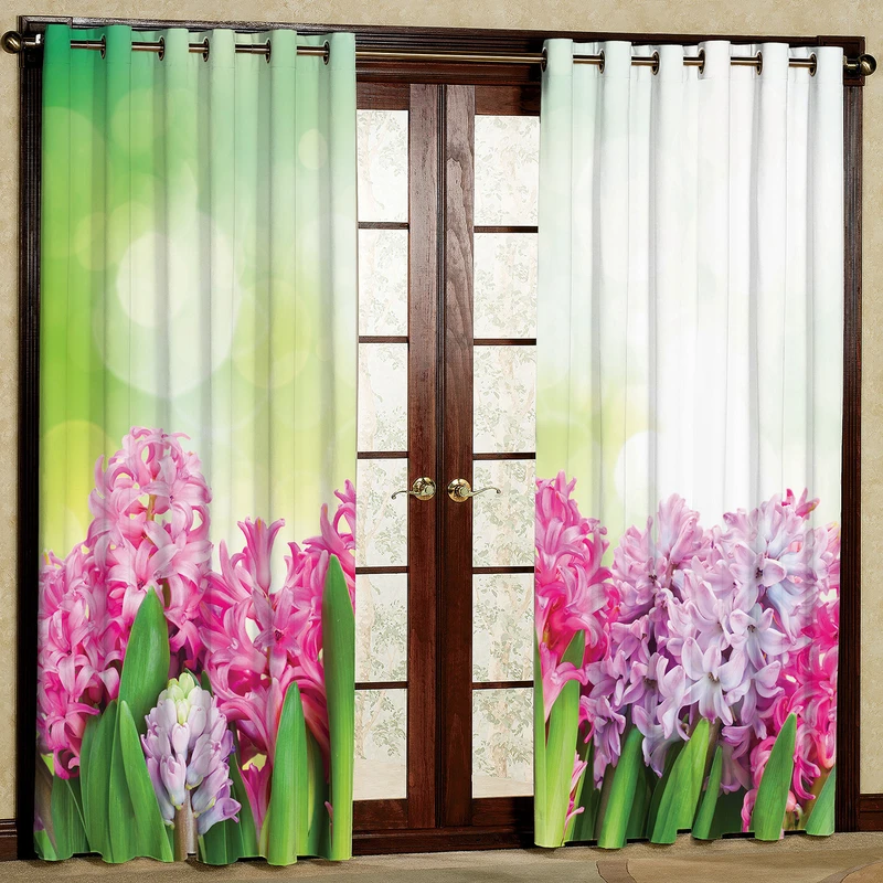  پرده مدل گل دار مخمل پانچی کد 440 سایز 140x280 سانتی متر