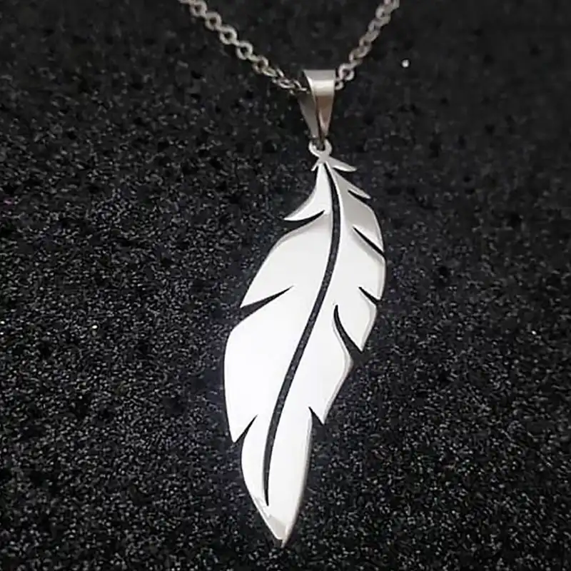 نیم ست نقره زنانه مدل پر کد AB001