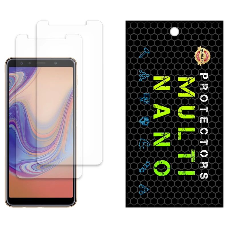 محافظ صفحه نمایش مات مولتی نانو مدل X-S2M مناسب برای گوشی موبایل سامسونگ Galaxy A7 2018 بسته دو عددی