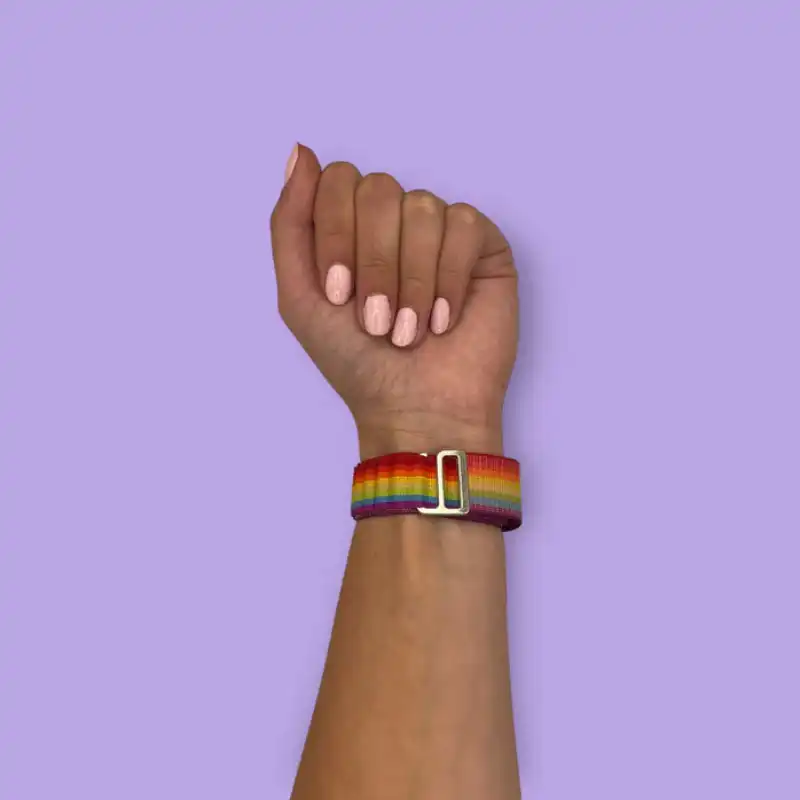 بند مدل Rainbow Alpine Loop مناسب برای ساعت هوشمند سامسونگ Galaxy Watch 5 40mm / Watch 44mm / Watch Pro 45mm / Watch 6 40mm / Watch 6 44mm/ Watch  6 Classic 43mm / Watch 6 Classic 47mm