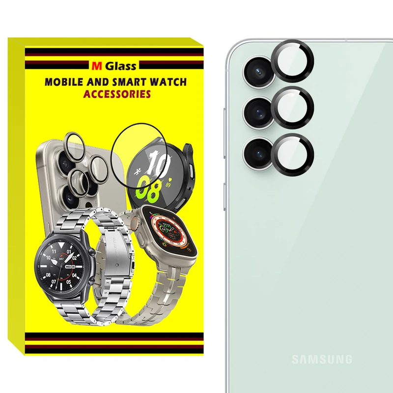محافظ لنز دوربین فلزی ام‌گلس مدل RNG MTL MG مناسب برای گوشی موبایل سامسونگ Galaxy S23 FE